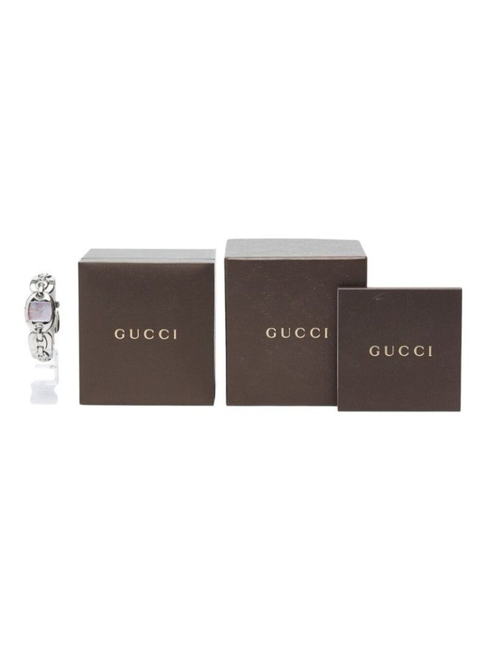 Gucci Watch 121.5 Pink Shell Silver Stainless Steel - Picture 9 of 9